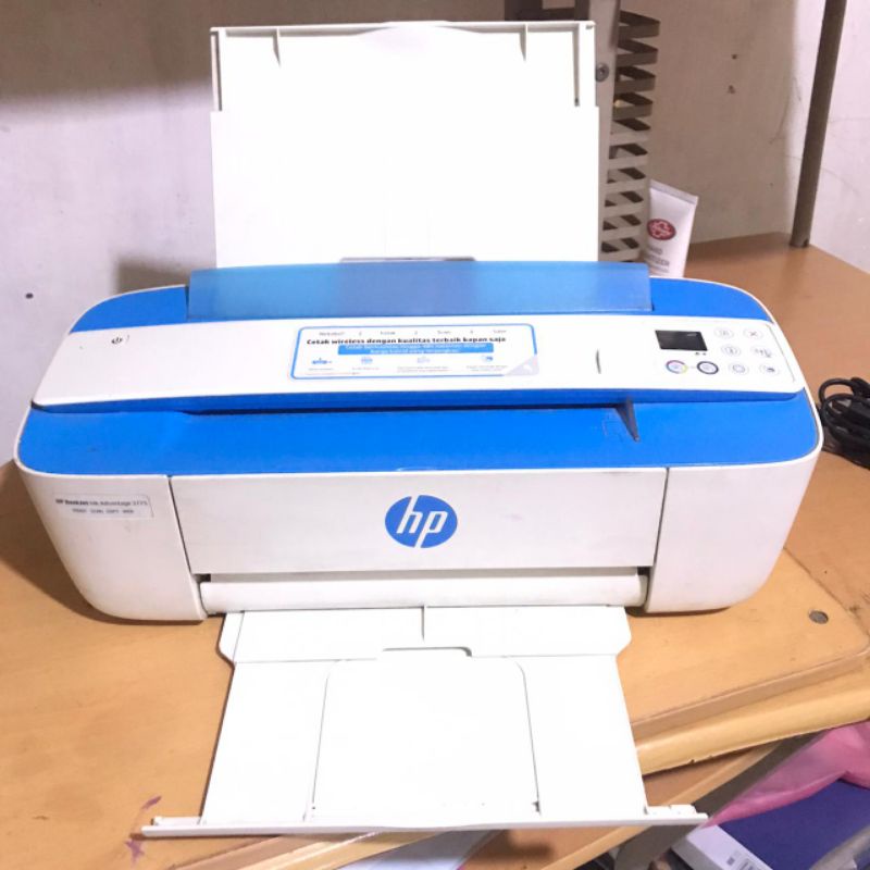 printer hp deskjet 2765 warna biru