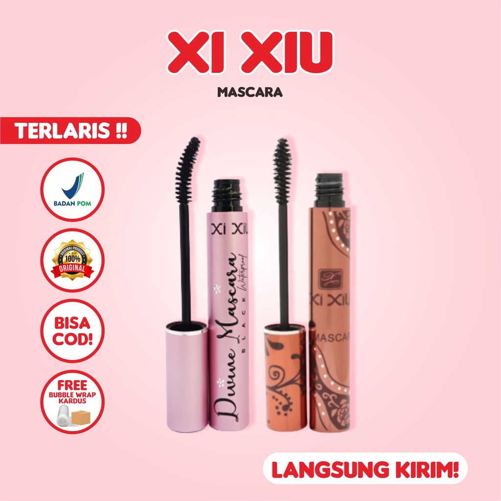 Jual Xi Xiu Mascara Bpom Black Waterproof Volumizing Divine Mascara Shopee Indonesia 