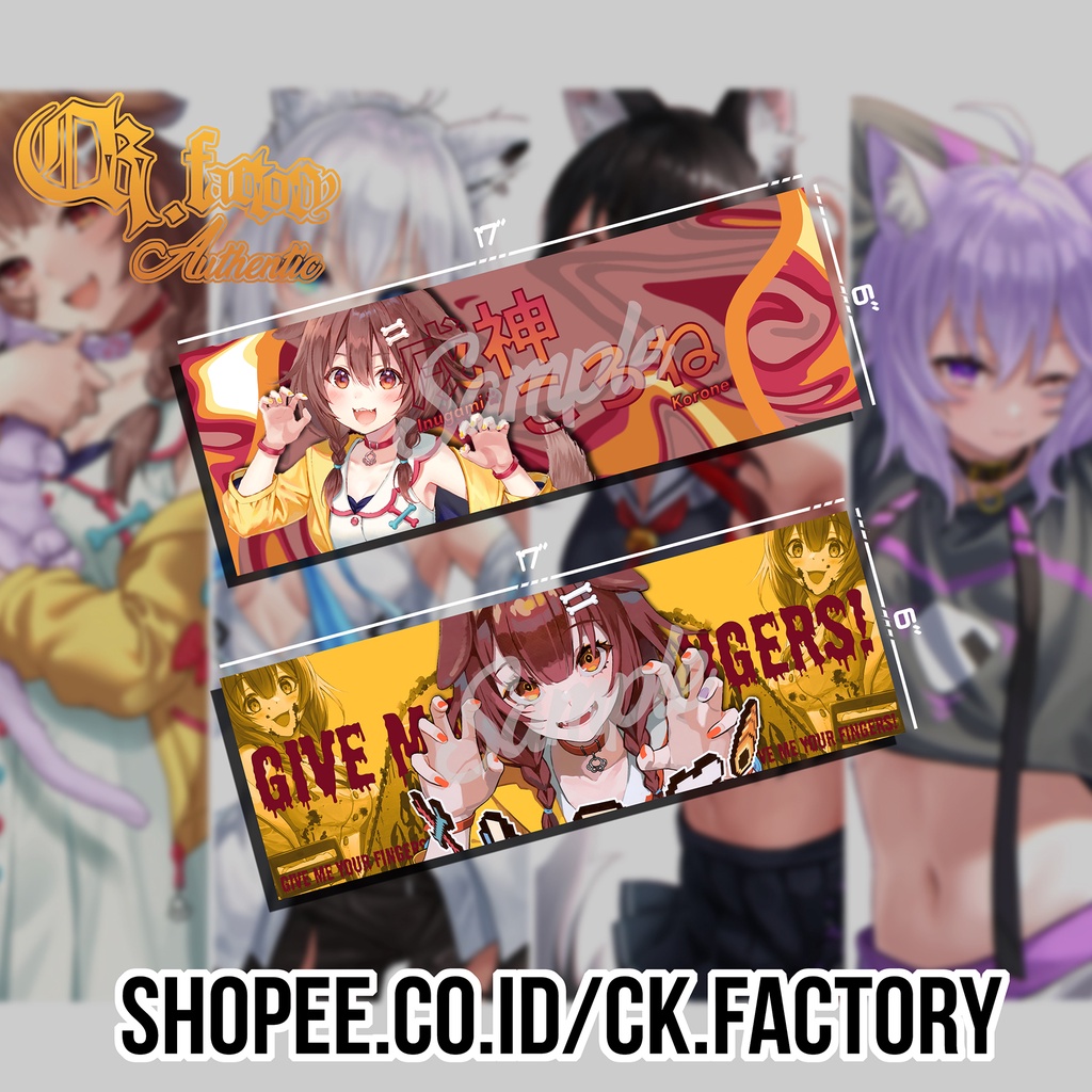 Jual Slap Sticker Anime Hololive Gamers | Shopee Indonesia