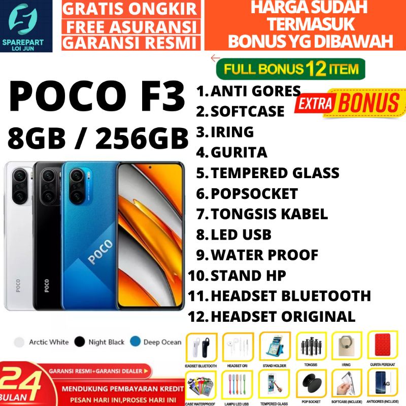 Jual XIAOMI POCO F3 8/256 6/128 GARANSI RESMI TAM | Shopee Indonesia