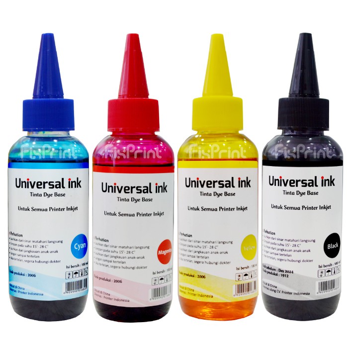 Jual Tinta Refill Botol Ml Printer Print Black Color Isi Ulang Dye Universal Shopee Indonesia