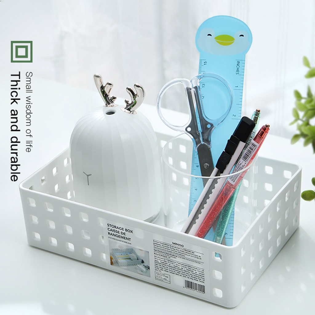 Jual MINISO Stackable Storage Box Organizer Multifungsi - M | Shopee ...