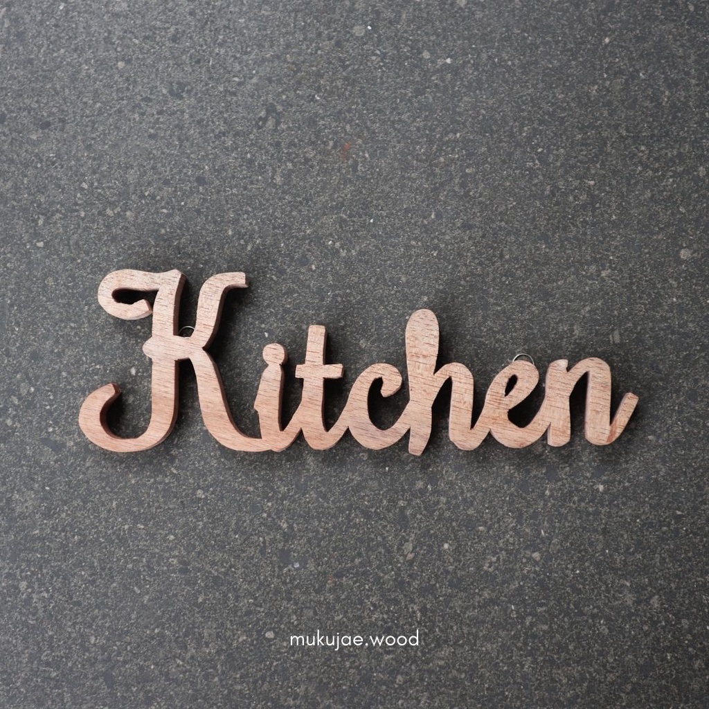 Jual Huruf Timbul Kayu Kitchen | Shopee Indonesia