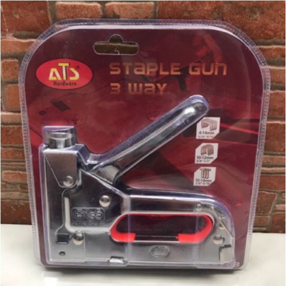 Jual Staple Gun Tacker ATS 3way 4-14mm / Tembakan Staples bisa u 3 ...