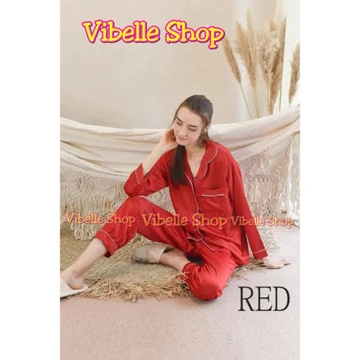 SATINPP Vibelle Baju Tidur Piyama Satin Silky Velvet Premium Wanita