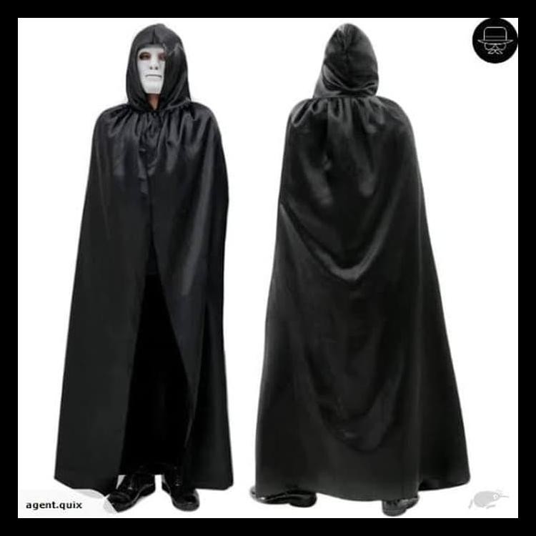 jubah hitam halloween