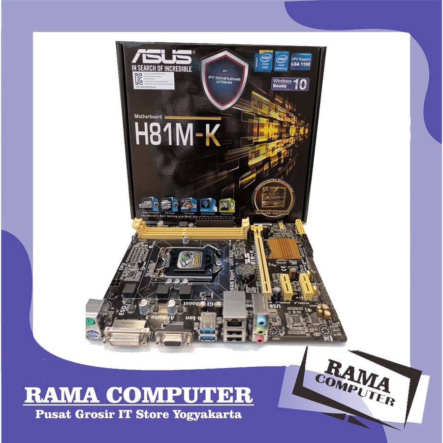 Jual MOTHERBOARD ASUS H81M-K | Shopee Indonesia