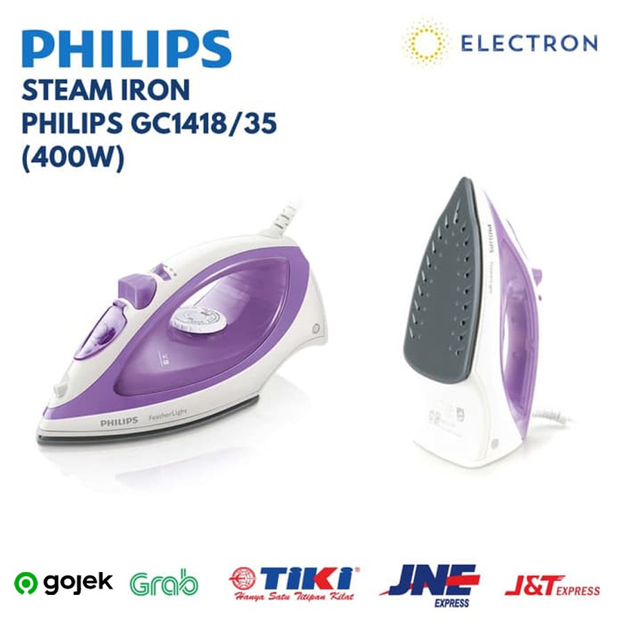 Jual Steam Iron Philips Steam Iron 400W GC1418 / 35 Setrika Uap Listrik