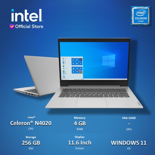 Jual LENOVO IDEAPAD SLIM 1 - CELERON N4020 RAM 4GB 256SSD Win11 11.6 ...