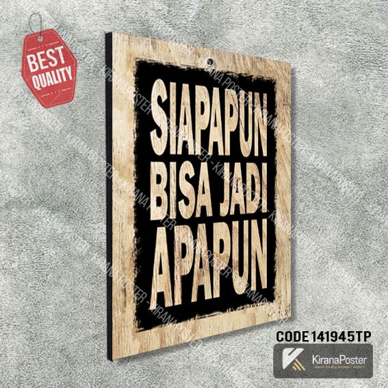 Jual Hiasan Dinding Motivasi Pajangan Dinding Poster Kayu Wall Decor