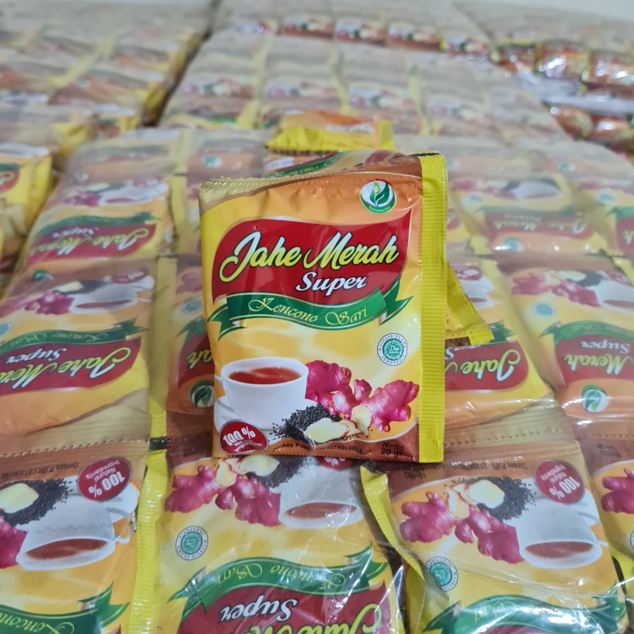 Jual Jahe Merah Super Kencono Sari Bal Isi Renceng Sachet