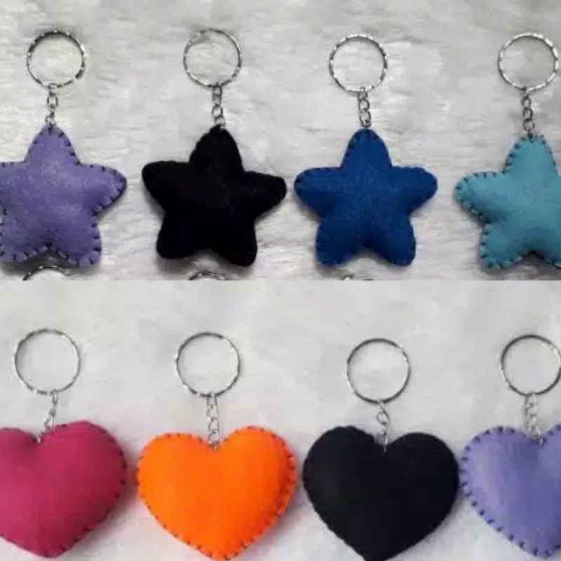 Jual Gantungan Kunci Bentuk Polos dari Kain Flanel | Shopee Indonesia