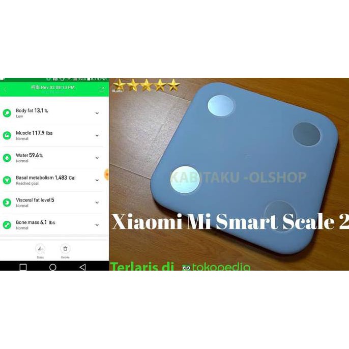 Jual Xiaomi Timbangan Badan Digital Xiaomi Smart Scale 2 Original Promo