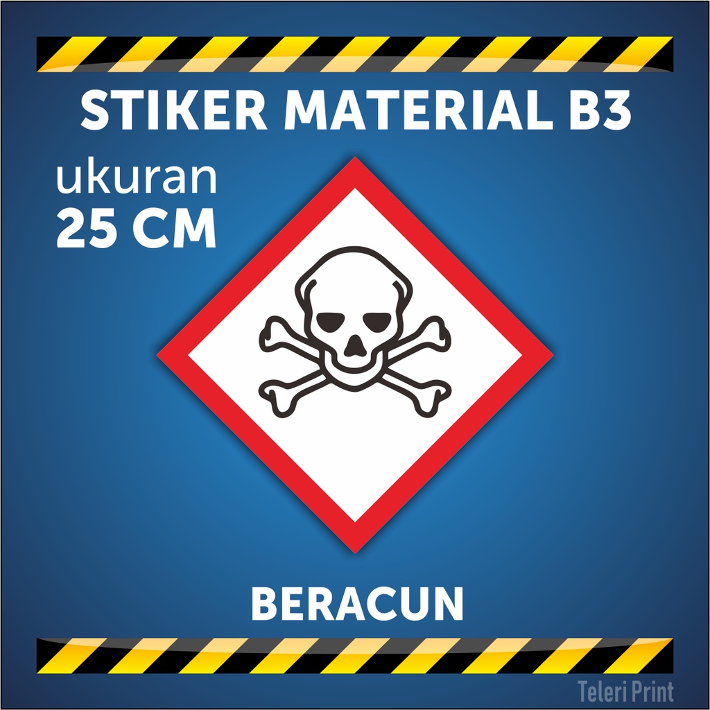 Jual Stiker Material B3 BERACUN ukuran 25 cm | Shopee Indonesia