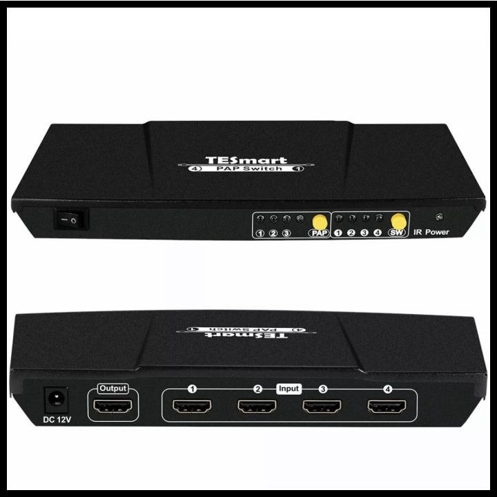 Jual Tesmart Pip 4 Port Hdmi Switch Splitter Picture In Picture 1080P ...