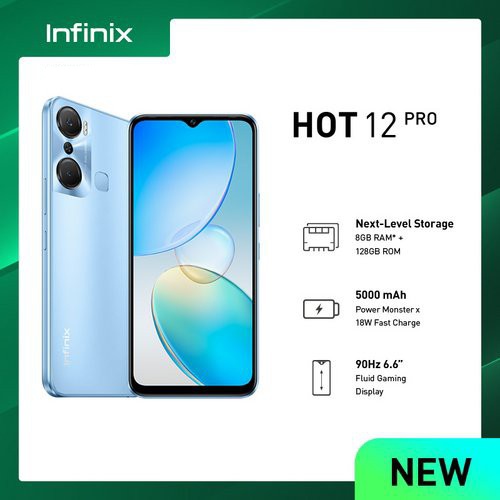Jual infinix hot 12 pro 8/128 nfc garansi resmi | Shopee Indonesia