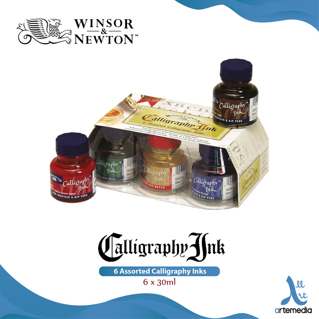 Jual Tinta Kaligrafi Winsor & Newton 6x30ml Calligraphy Ink