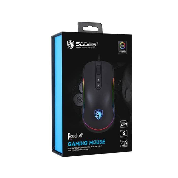 Jual Sades Mouse Gaming Revolver RGB | Shopee Indonesia