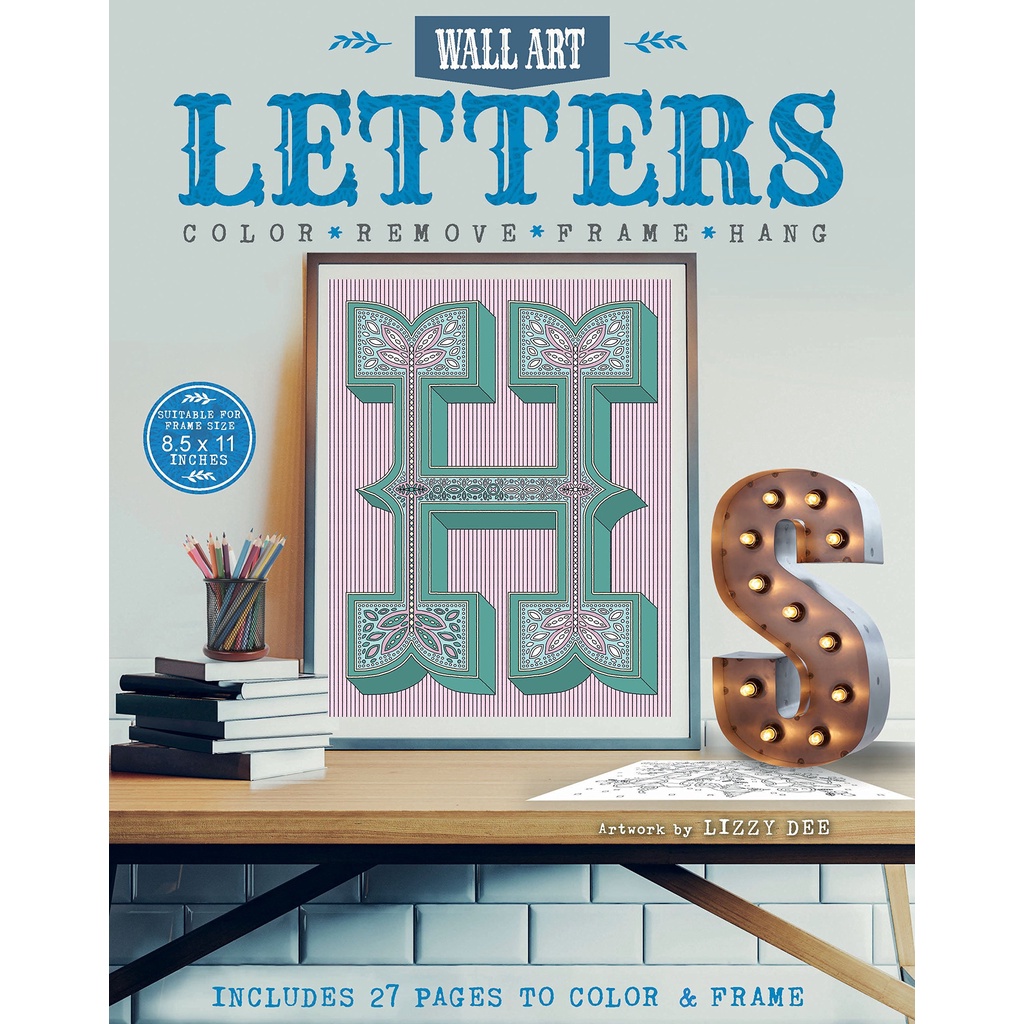 Jual Wall Art Letters / Patterns Color, Remove, Frame, Hang by Lizzy