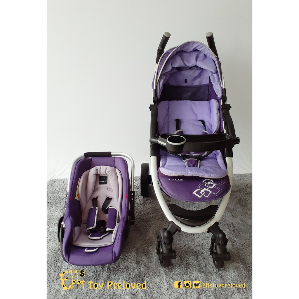 Stroller Babyelle cruz BS S 702 plus carseat preloved