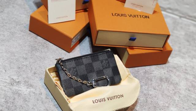 LV Key Pouch Damier Ebene Canvas N62651