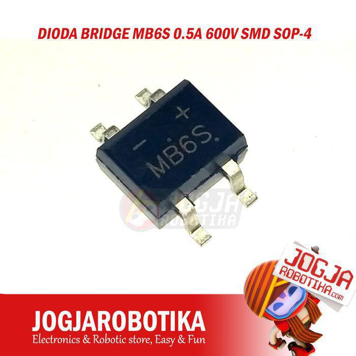 Jual DIODA BRIDGE MB6S 0.5A 600V SMD SOP-4 | Shopee Indonesia