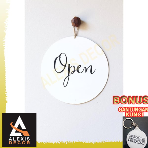 Jual Murah Papan Tanda Pintu Open Close - SSOCP01 Elegan | Shopee Indonesia