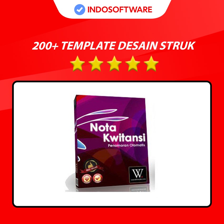 Jual PAKET 200+ TEMPLATE DESAIN STRUK NOTA FAKTUR KWITANSI SURAT JALAN