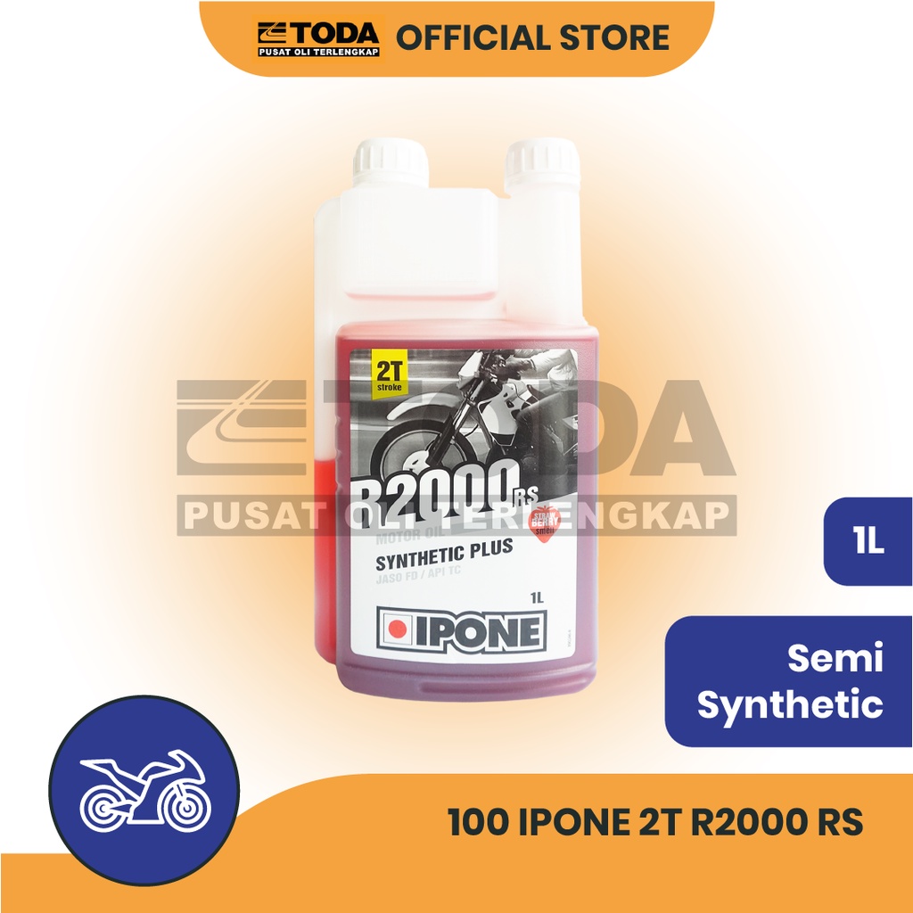 Jual Oli Samping IPONE 2T R2000 RS 1L Original - Oli Samping Motor 2 ...
