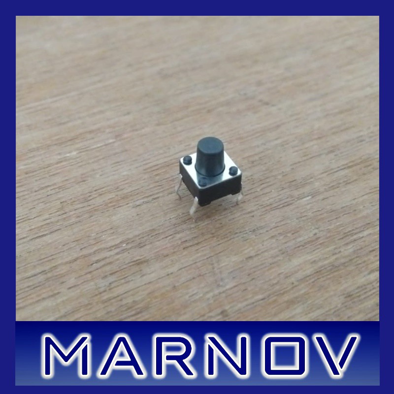 10 X 6x6x7mm Tactile Push Button Switches – SPST PCB Mount, 12V