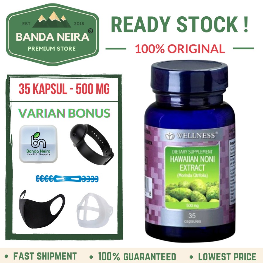 Jual WELLNESS Hawaiian Noni Extract 500 Mg / Menjaga Sistem Kekebalan