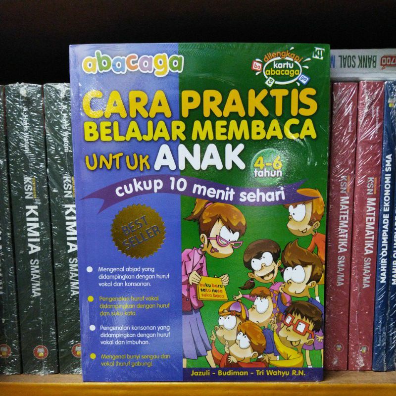 Jual BUKU ABACAGA CARA PRAKTIS BELAJAR MEMBACA UNTUK ANAK 4-6 TAHUN ...