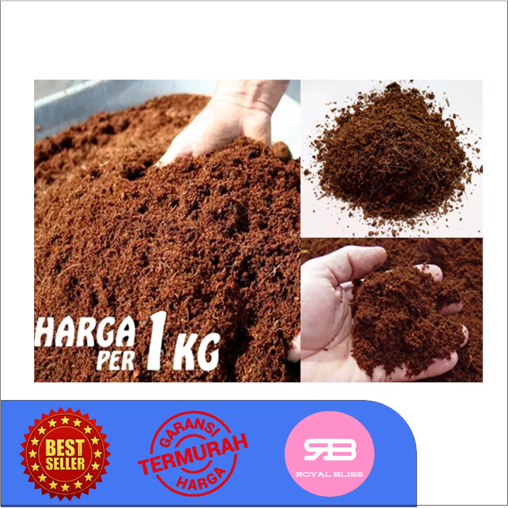 Jual Media Tanam Pertanian Hidroponik Kokopit Cocopeat Cocopit Sabut ...