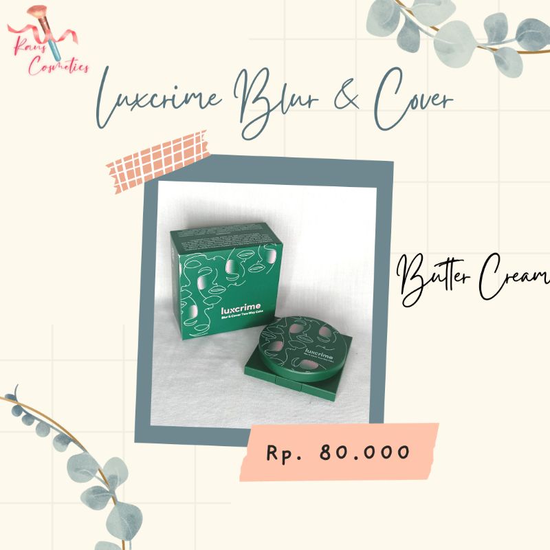 Jual Luxcrime Blur & Cover - Butter Cream (Rans Cosmetics) | Shopee ...