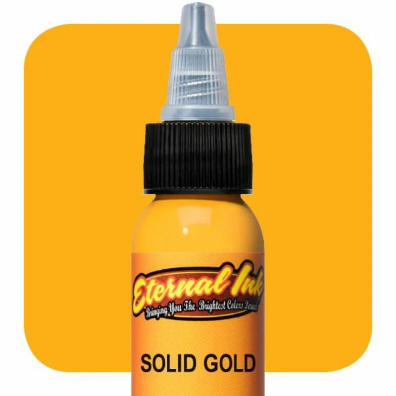 Jual Eternal Ink Solid Gold 1oz - Tinta Tattoo Original 30ml | Shopee ...