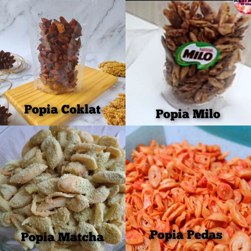Jual Popia milo/matcha/coklat/pedas/keripik pangsit aneka rasa | Shopee ...