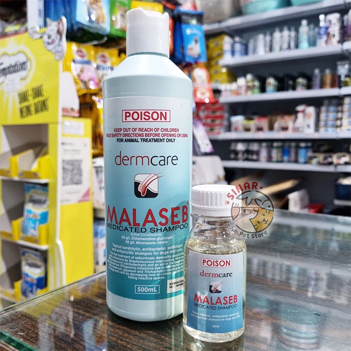 Jual Shampoo Anti Jamur Hewan AMPUH Malaseb 60ML Premium Kucign Anjing