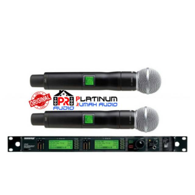 Jual Mic Wireless SHURE UR24D/ SM58 / UR24D SM58 ORIGINAL 2 mic