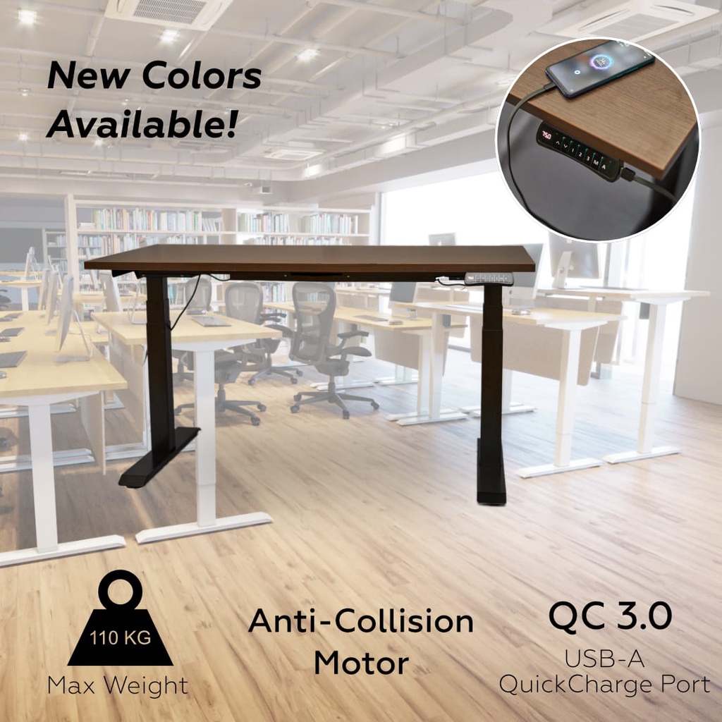 Jual Meja Naik Turun Meja Otomatis Dual Motor Adjustable Desk Meja
