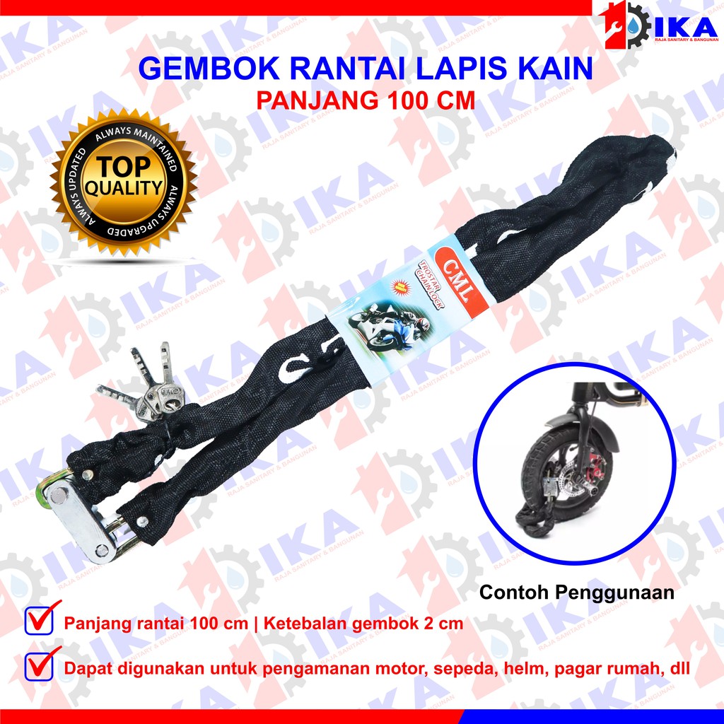 Jual Gembok Rantai Motor Panjang 60cm Gembok Motor Sepeda Pagar Lapis