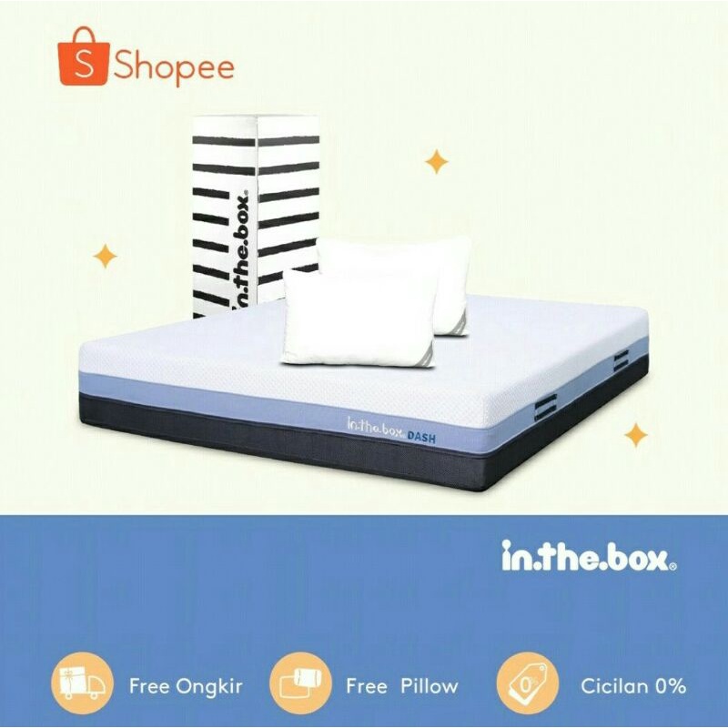 Jual Kasur Spring Bed In The Box Dash Ukuran X Cm King Shopee Indonesia