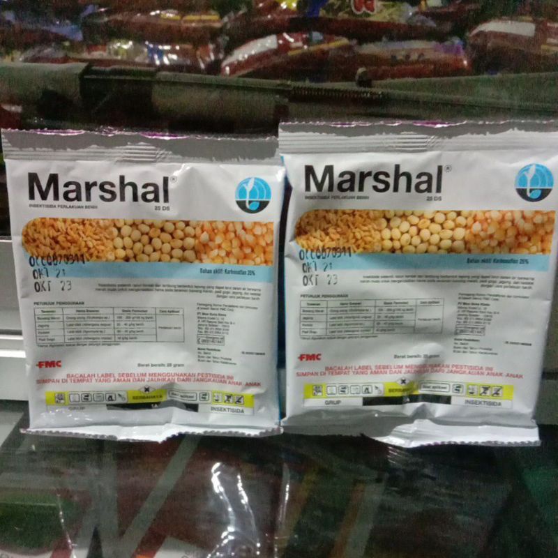 Jual MARSHAL 25 DS 25 GRAM PER SACHET INSEKTISIDA LALAT BIBIT PADI ...
