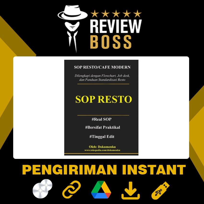 Jual BUNDLE SOP RESTORAN RESTAURANT CAFE KAFE KEDAI MODERN DAN FLOW ...