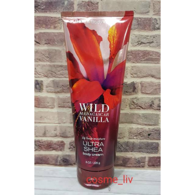 Jual Bath And Body Works Wild Madagascar Vanilla Ultra Shea Body Cream