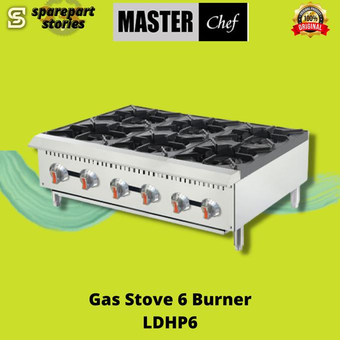 Jual Masterchef Gas Stove 6 Burner Ldhp 6/ Kompor Gas 6 Tungku ...