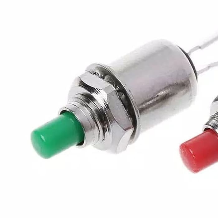Jual Green 2 Pin Push On 5mm Mini Momentary Round Switch. Saklar Tekan ...