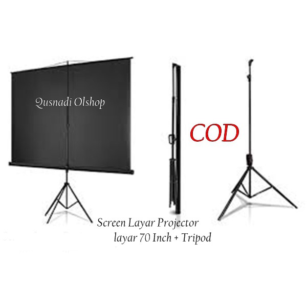 Jual Termurah Screen Layar Projector varian INCH Wall Mount Projector ...
