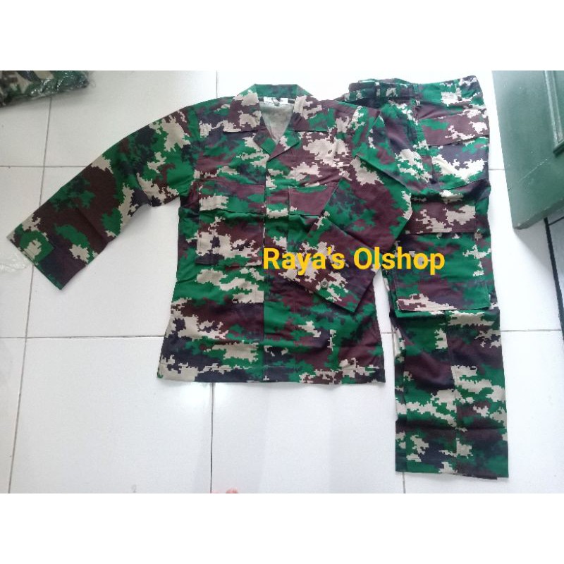 Jual ORI, baju PDL RAIDER TNI AD jatah original | Shopee Indonesia
