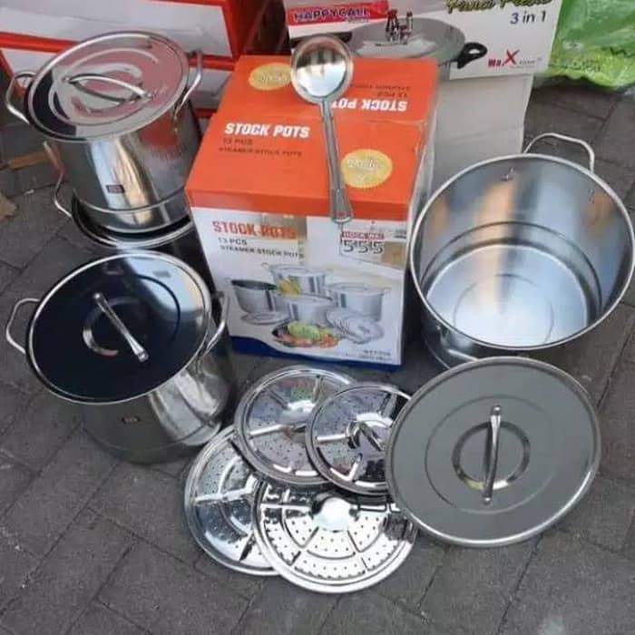 Jual Panci Set Steamer Stock Pot HOCKWAY 555 | Shopee Indonesia