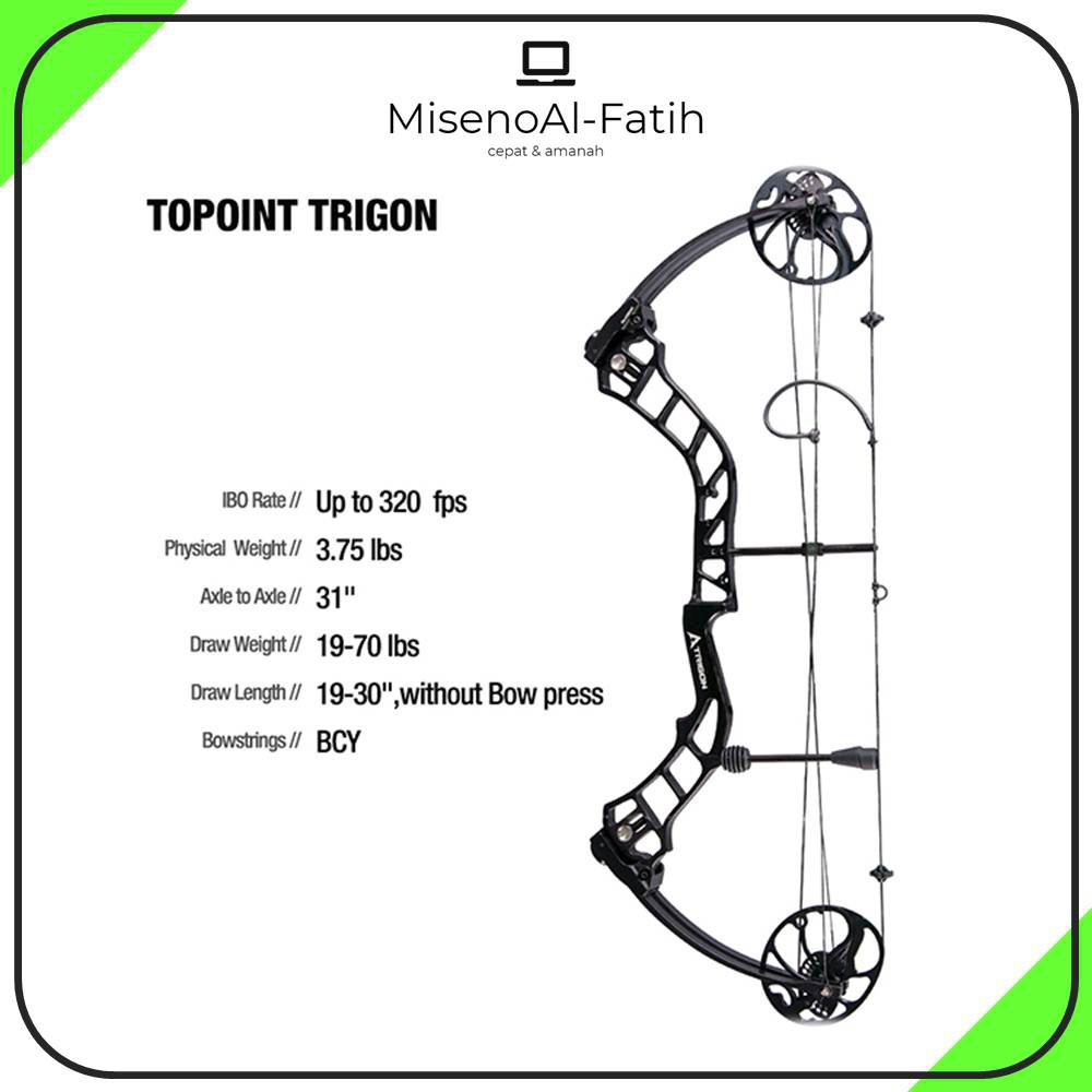 Jual Compound Bow Topoint Trigon Premium Original DN Shopee Indonesia